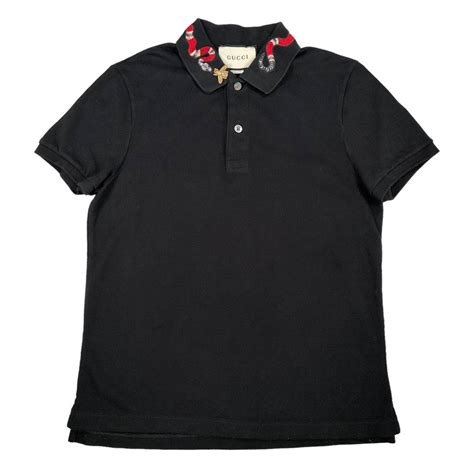 gucci bee logo polo|Gucci polo snake collar.